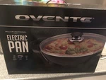 Ovente Kitchen SK1011B Multi-purpose Electric Skillet, Silver. Fixed Price $35.00.