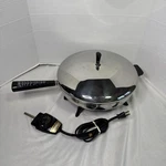 Farberware 310-A 12" Skillet Electric Fry Pan Dome Lid Stainless 1250 Watts. Fixed Price $45.00.