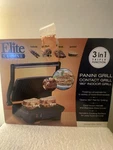 Elite Panini Grill 3 1 Triple Function New EPN-2976.. Fixed Price $15.99.