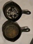 Vintage Lodge Rock City Tennessee Mini Cast Iron Hammered Skillet Pan. Fixed Price $47.49.