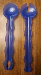 Tupperware Impressions Salad Serving Utensils Fork & Spoon Set Blue Purple New. Fixed Price $11.95.