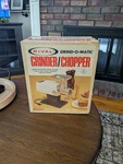 Vintage Rival Grind-o-matic Electric Meat Grinder: 2100M/1, Avocado Green (new). Fixed Price $149.99.