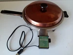Lifetime Stainless Steel 10" Electric Skillet 1150WATT Fry Pan, By West Bend Usa. Fixed Price $59.00.