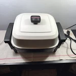 Vtg Mcm Presto Electric Skillet 0661743 Square Fry Pan Lid Power Cord Tested. Fixed Price $27.99.