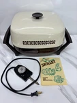 Vintage West Bend 11 Electric Buffet Skillet #72129X Non-stick Tested Works. Fixed Price $44.95.