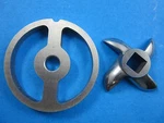 #5 Meat Grinder Kidney Plate And Knife For Chefs Choice & Smokehouse. Fixed Price $23.75.