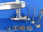 #12 Stainless Meat Grinder For Hobart Mixer W/ Sausage Tubes A200 4212 D300 H600. Fixed Price $419.00.