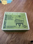 Vintage West Bend 11" Automatic Buffet Skillet #1429 Avocado Nos. Fixed Price $74.99.
