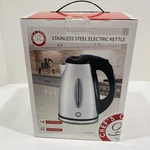 Chef's Counter Stainless Steel Electric KETTLE-1.8 Quart Capacity-rotating Base. Fixed Price $19.95.