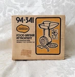 Vintage Sunbeam Mixer Food Grinder Attachment 94-341 New Sealed Box. Fixed Price $29.99.