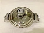 Vintage Berghoff 2 Handled Stainless Pot Temp Lid 18/10 Belgium. Fixed Price $45.00.