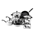 Farberware Classic Stainless Steel Cookware 15-PIECE Set. Fixed Price $196.98.