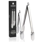 Babish 12 & 9 Locking Kitchen Tong Set, Stainless Steel. Fixed Price $35.92.