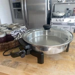 Electric Skillet Cookware Kitchen Craft By West Bend Liquid Core Stainless Steel. Fixed Price $44.99.