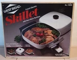 Vintage 1985 West Bend 11" Electric Skillet Model 72609 New Box. Fixed Price $54.99.