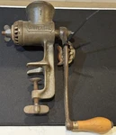 Vintage Universal No 1 Food Meat Chopper Grinder Wood Handle W/ Attachments Usa. Fixed Price $42.72.