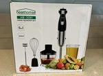 Immersion Blender Handheld 5-IN-1 Healthomse 800W Open Box. Fixed Price $29.74.