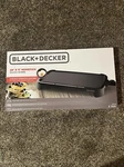 Black+decker GD2011B Family Sized Electric Griddle, X 11-INCH,. Fixed Price $30.00.