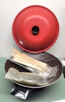 Vintage Meyer Ew 8200 Genuine Porcelain On Aluminum Electric Wok & Accessories. Fixed Price $40.00.