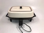 Vintage- Presto Electric Frying Pan/skillet Warmer High Dome Model 0681501. Fixed Price $29.95.
