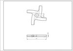 Moulinex Meat Grinder Cross Knife SS-192595. Fixed Price $10.73.