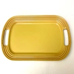 Creuset Large Rectangular Serving Platter Handles Yellow Ombre 16.5 X 11.25. Fixed Price $79.99.