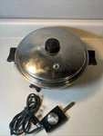 Saladmaster 7817 Stainless Steel 11" Electric Skillet Vapo Lid - Works Great!. Fixed Price $34.88.