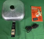 Vintage Sunbeam Controlled Heat Automatic Frypan Aluminum FP-12B. Fixed Price $40.00.