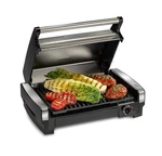 New Box Hamilton Beach Electric Indoor Searing Grill Stainless Steel 25360. Fixed Price $69.75.
