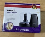 Rival Mini Chopper 1.5 Cup Capacity 30 Watts Motor MC-67BL Black New. Fixed Price $18.95.