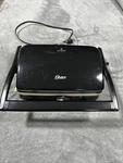 Oster Panini Maker Indoor Grill CKSTPM20W Easy To Clean Duraceramic Tested. Fixed Price $20.00.