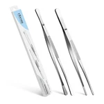 Fxkybb Pcs 12-INCH Stainless Steel Kitchen Utensils Cooking Tongs Tweezers. Fixed Price $8.62.