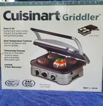 Cuisinart GR-4N 5-IN-1 Grill Gridler Panini Maker New Factory Sealed. Fixed Price $59.95.