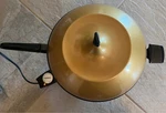 Vintage Mirro Electric Saute Pan Mcm Skillet Aluminum Gold Cover Model 0354-35. Fixed Price $7.99.