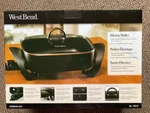 Nib West Bend 12" Electric Non Stick Skillet Deep Glass Lid 72212. Fixed Price $29.58.
