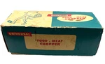 Vintage Universal Food & Meat Chopper Grinder No 1 W/ Original Box. Fixed Price $21.99.