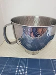 Kitchenaid KSM5SSBQB Stand Mixer Bowl Quilted Stainless Steel Rare. Fixed Price $55.00.