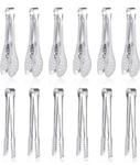 12 Pack Premium Small Serving Tongs, Dmoera Mini Stainless Steel Appetizer. Fixed Price $11.99.
