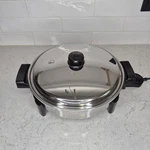 Saladmaster Model 7256 Electric Skillet 12" Vapodome Lid & Presto Cord Works!. Fixed Price $99.99.