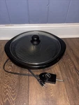 Elite Gourmet 14" Nonstick Electric Indoor Grill With Glass Lid. Fixed Price $34.99.