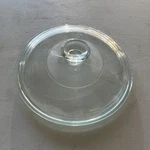 Clear Round Glass Lid 10 In W/ Knob Handle, Easy Clean, Gas/electric/microwave. Fixed Price $10.00.