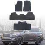 2014-2024 For Infiniti QX80 Front-rear Velour Floor Mats Carpet Anti-slip Black. Fixed Price $32.79.