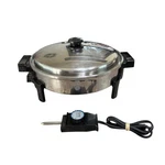 Saladmaster 7256 Oil-core Electric Skillet W/ Vapo Lid 12 Stainless. Fixed Price $120.00.