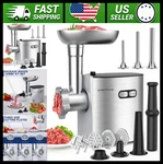 Electric Meat Grinder Heavy Duty With Blades Plates Sausage Stuffer Kubbe Kit. Fixed Price $154.99.