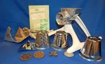 Vintage Kitcheneer From Rival #10-123 Meat Grinder & Salad Maker Complete. Fixed Price $20.00.