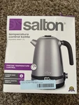 Salton Cordless Electric Stainless Steel Kettle With Variable Temperature. Fixed Price $65.00.