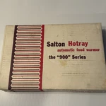 Salton Hotray H-907 Electric Food Warmer Glass Top Warming Plate 150 Niob. Fixed Price $19.35.