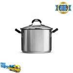 Tramontina 6QT Lock-n-drain Stainless Steel Covered Stock Pot Pasta Strainer Lid. Fixed Price $49.99.