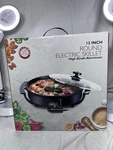 Chef's Counter Electric 1400W 12" Aluminum Non-stick Skillet Variable Temp. Fixed Price $31.99.