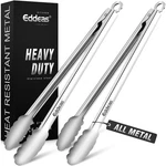 Grill Tongs 600 Degrees Heat Resistant 17 Inch Extra Long Bbq All Metal Kitchen. Fixed Price $29.11.